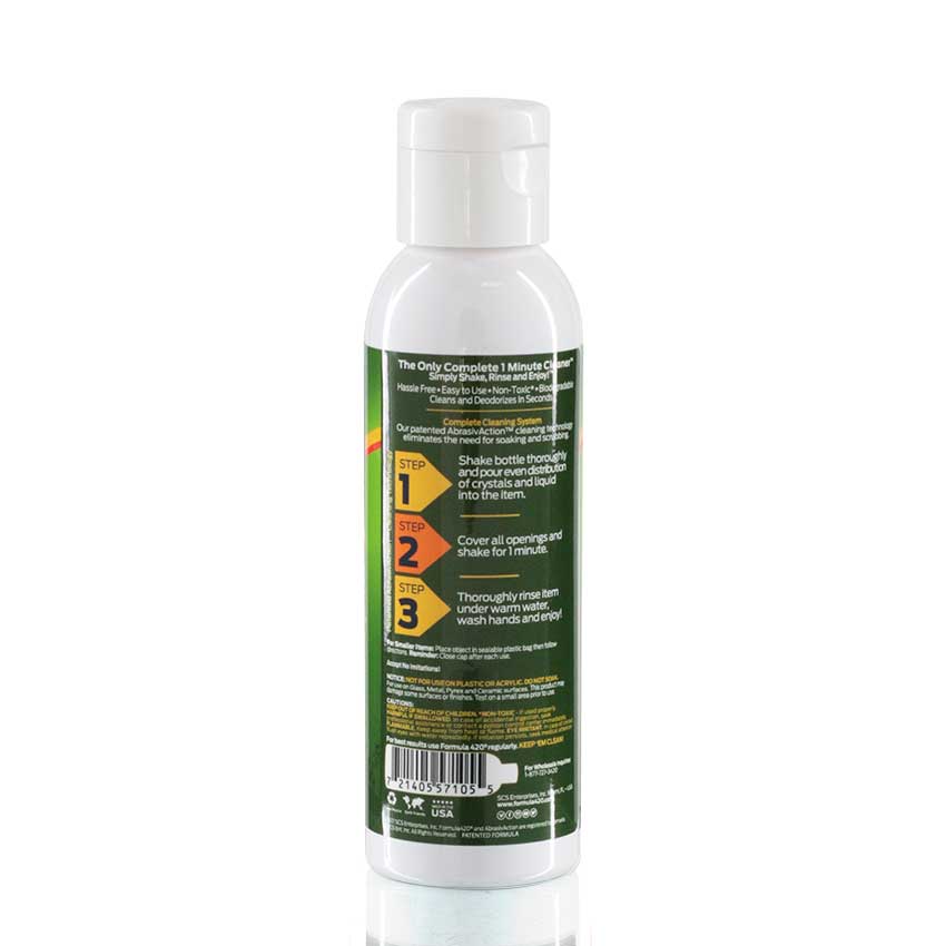 Formula 420 - All Natural Cleaner 118ml Travel Size Back View