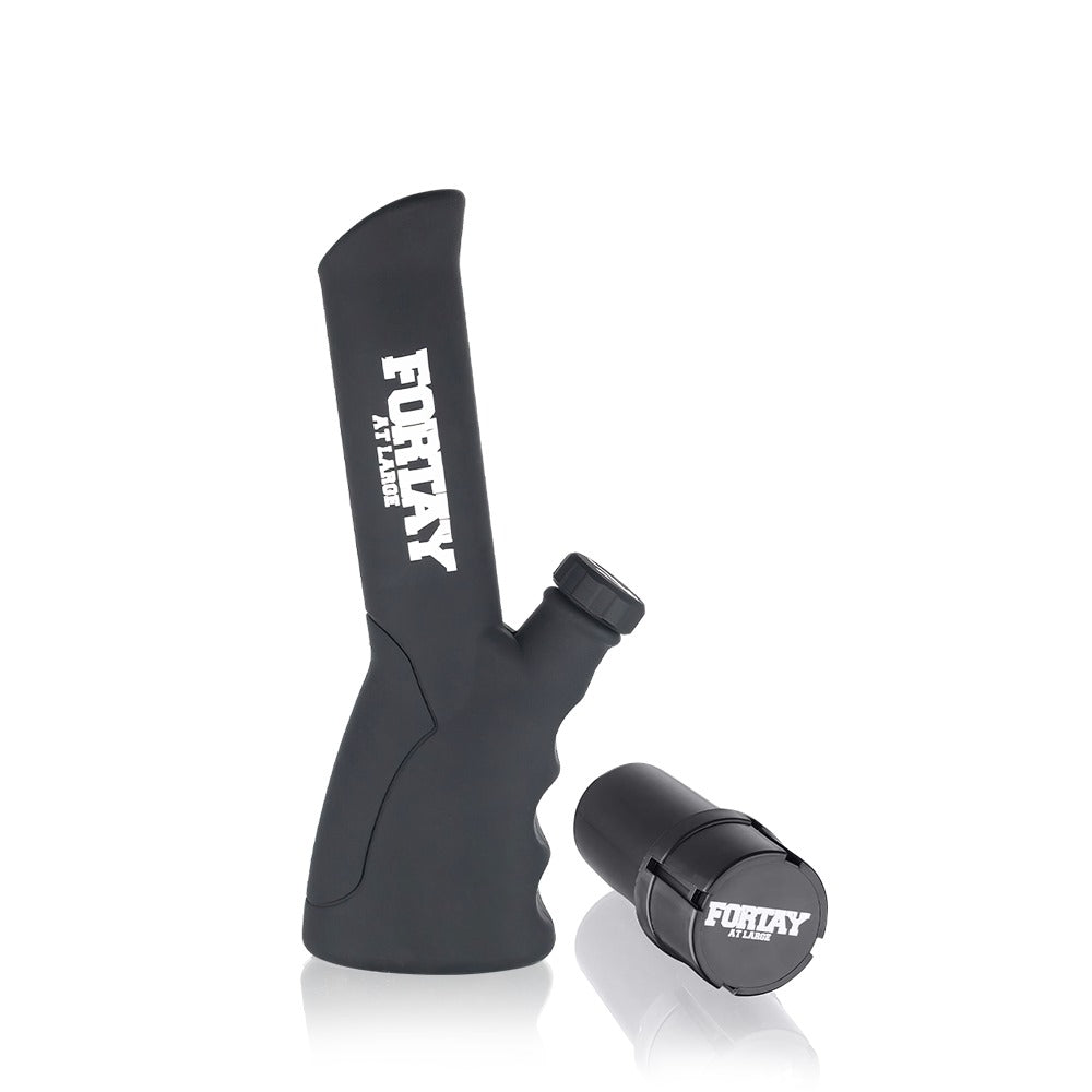 Fortay At Large - 24cm Gripper Bong & Grinder Bundle - Black