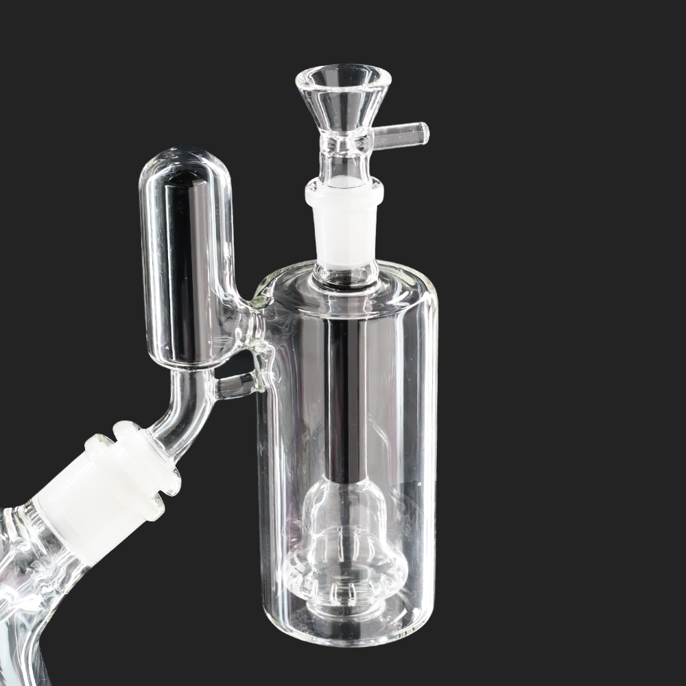 Glass Ash Catcher Black Stem 2