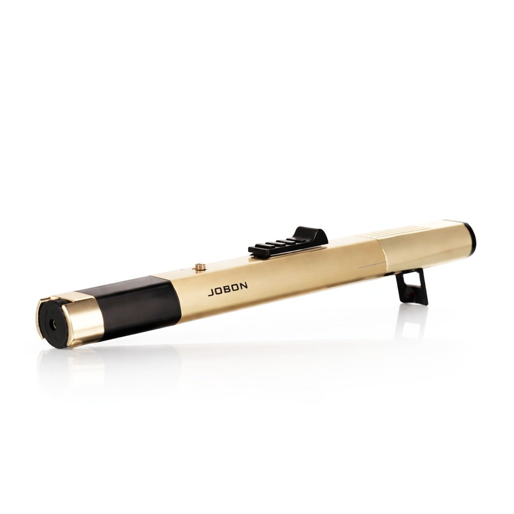 JOBON - Jet Flame Lighter Set - Metallic Gold on a white background