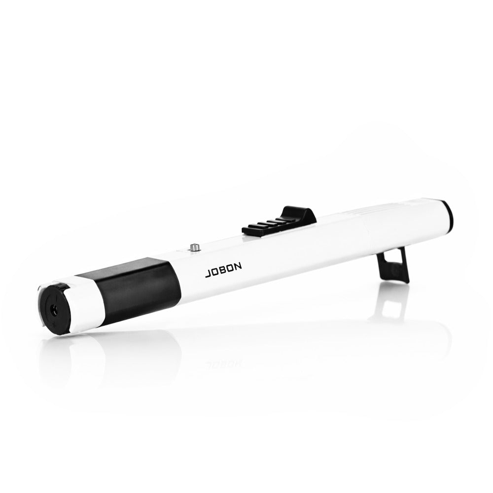 JOBON - Jet Flame Lighter Set - Metallic White on a white background