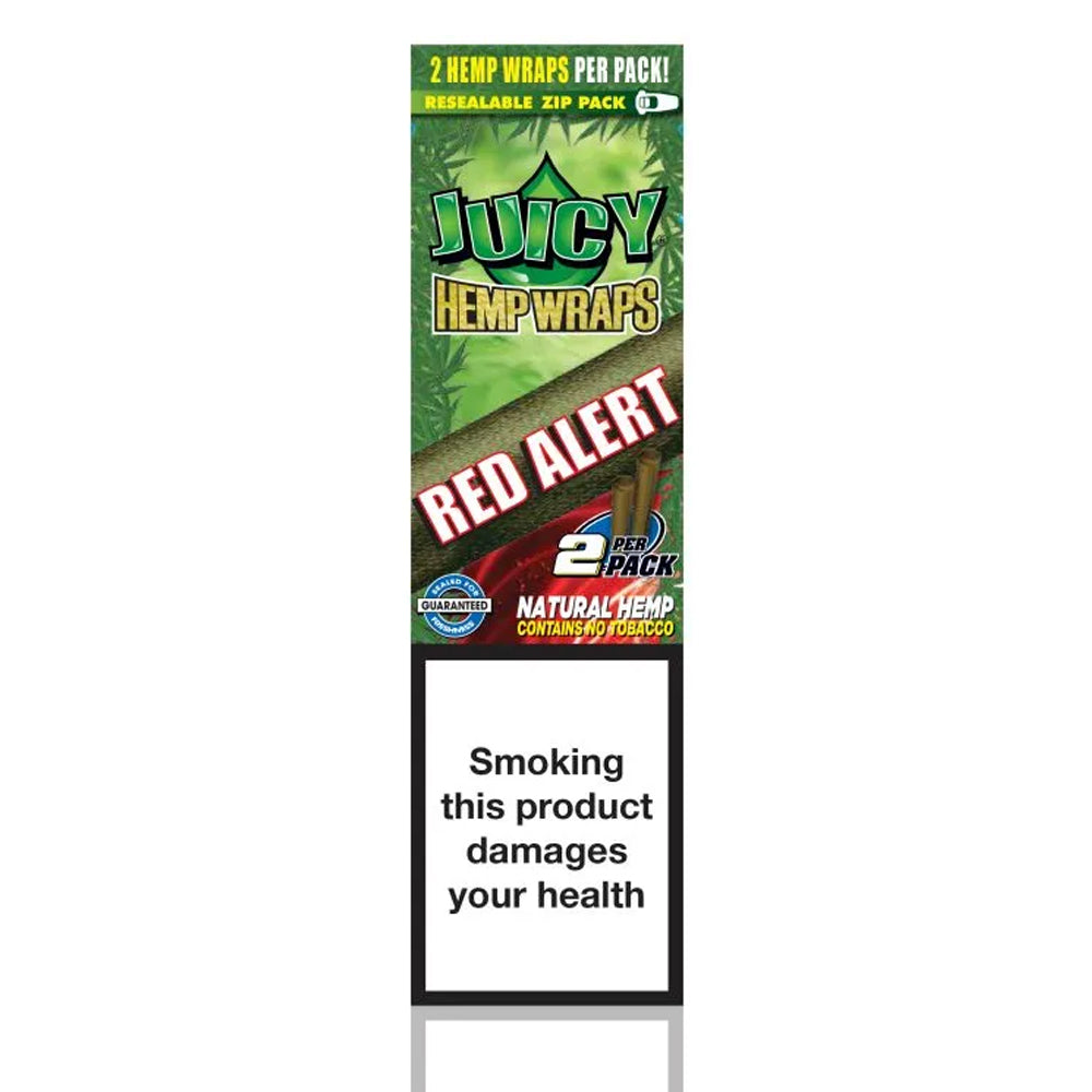 Juicy Jay's - Hemp Blunt Wraps - Red Alert (2 Pack)