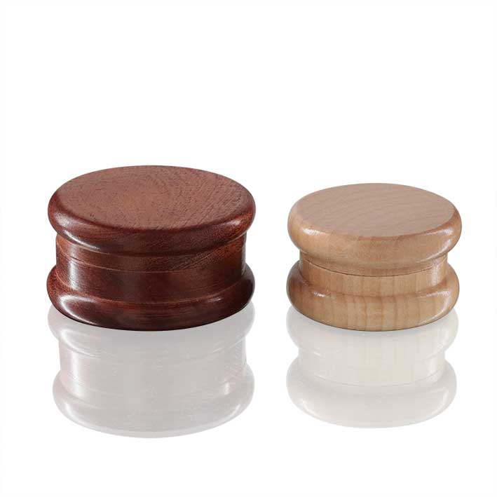 Eco Wooden Weed Grinder - Dark wood light wood comparison