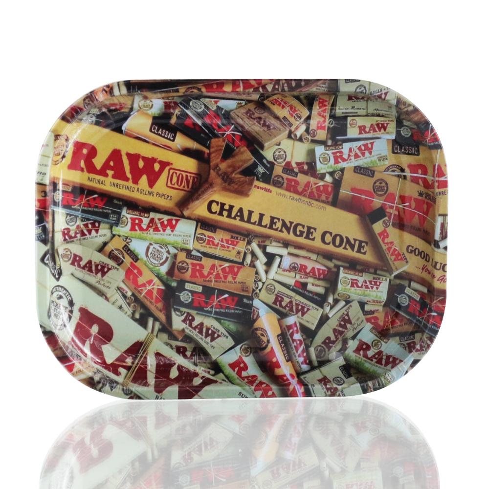 RAW - Medium Blunt Rolling Tray - Joint Packets front