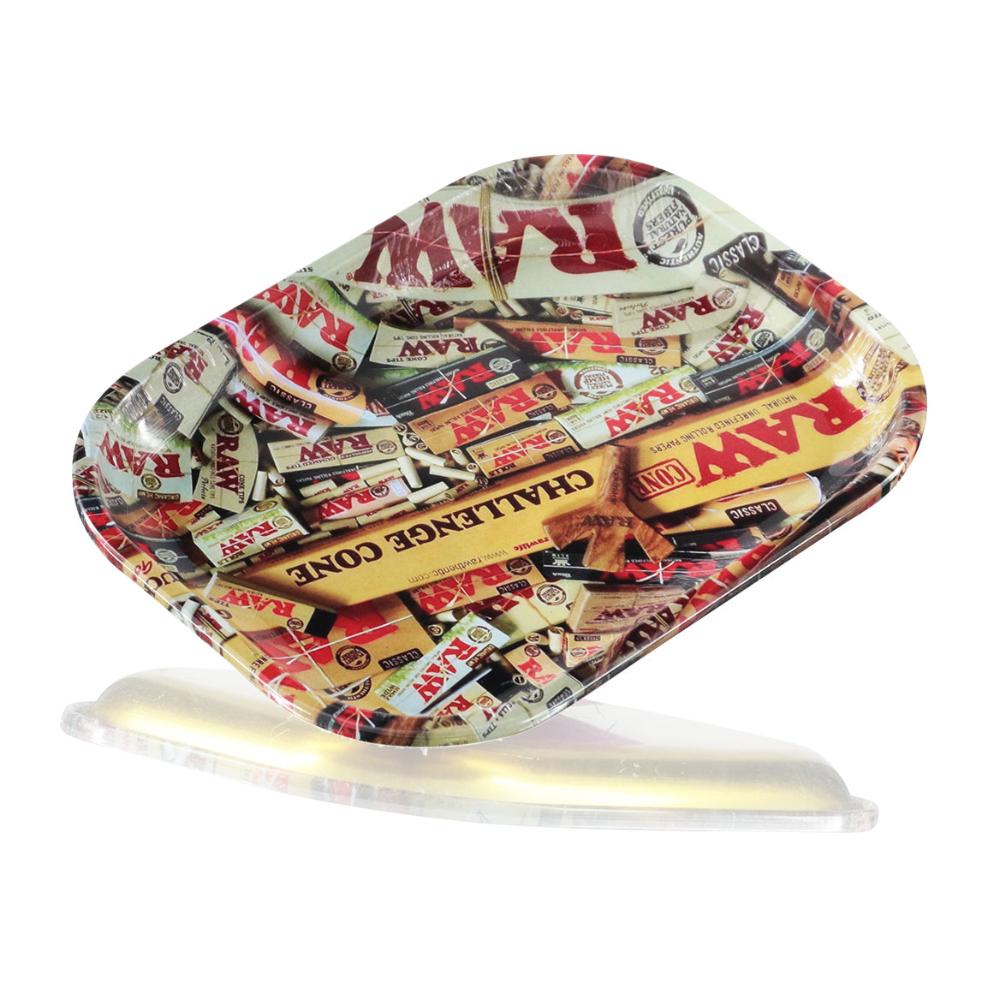 RAW - Medium Blunt Rolling Tray - Joint Packets tilted 2