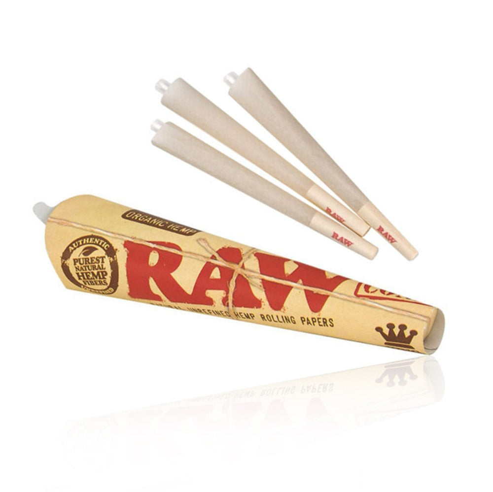 RAW - Organic Pre Rolled Cones King Size- 3 Pack