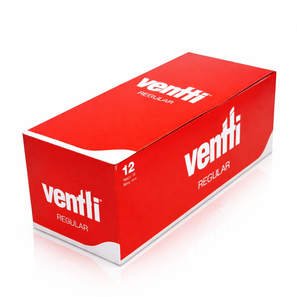 Red box of ventli Regular on a white background