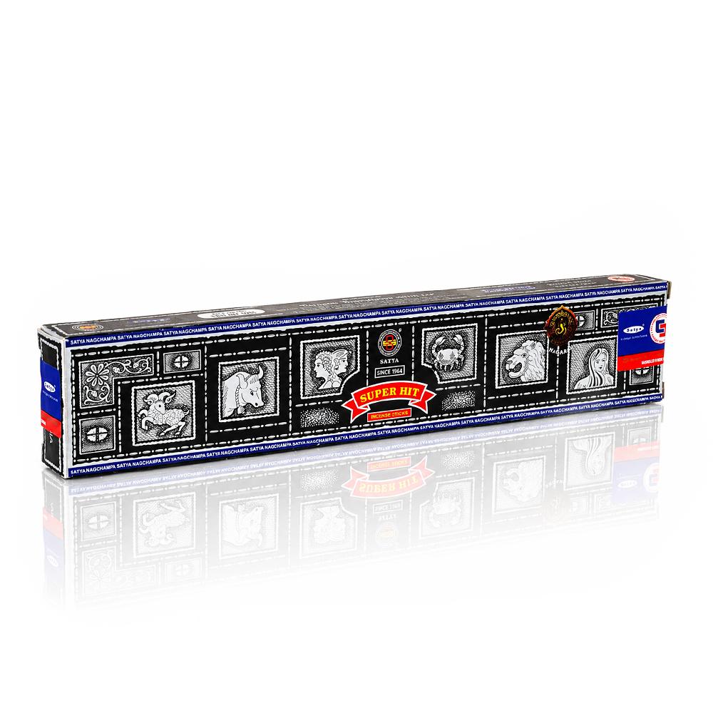 Satya Super Hit Incense Sticks 15g - full front view on a white background