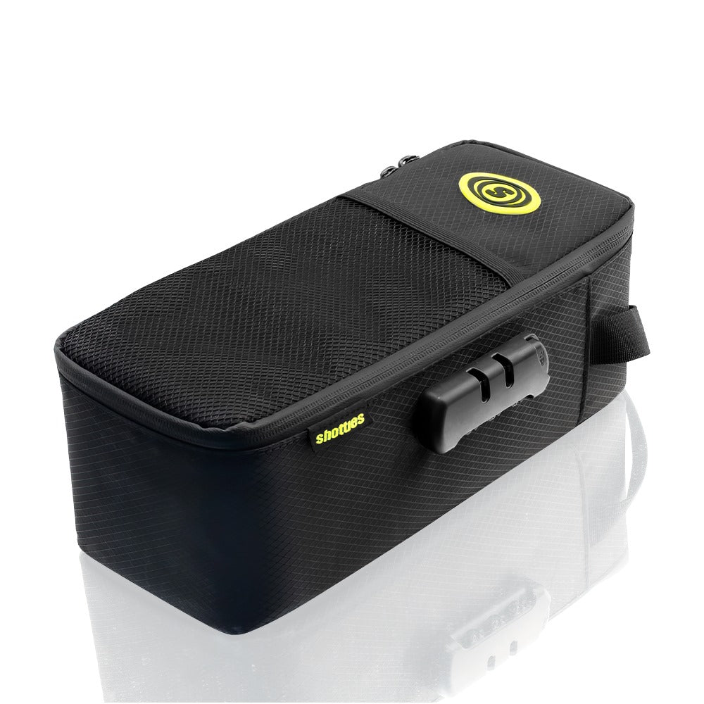 Shotties - Lockable Bong Bag - Black side