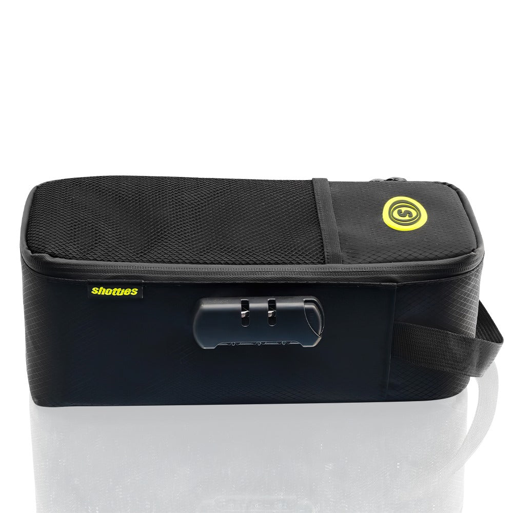 Shotties - Lockable Bong Bag - Black right side