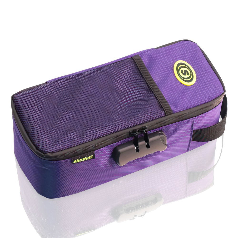 Shotties - Lockable Bong Bag - Purple glat