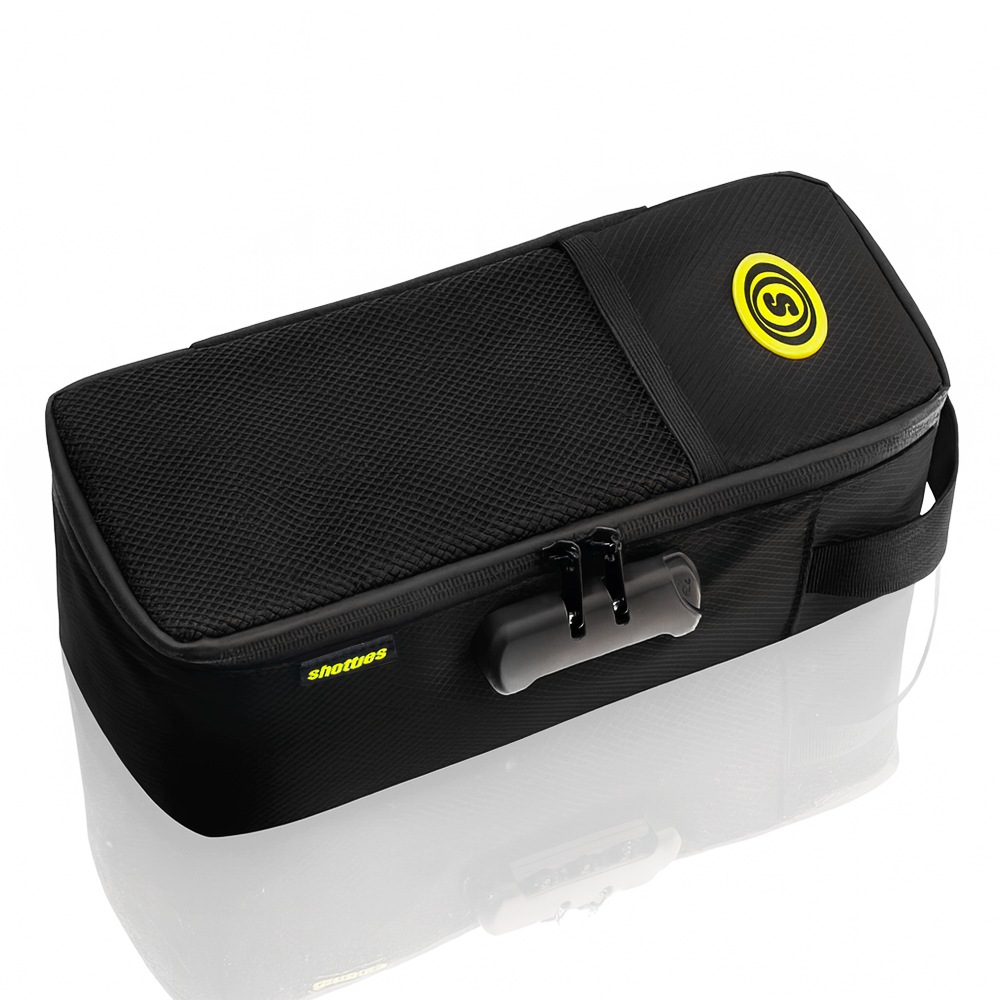 Shotties™ Lockable & Smell-Proof Bong Bag - Black