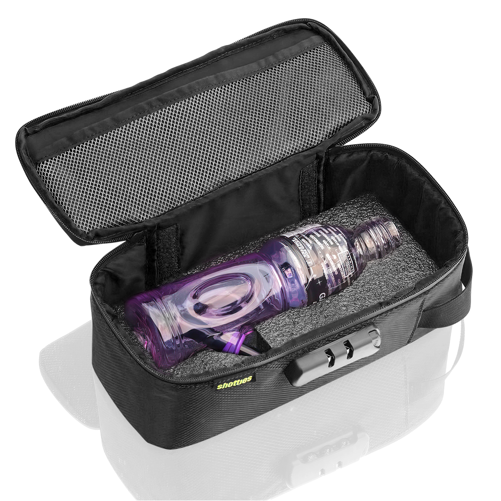 Shotties™ Lockable & Smell-Proof Bong Bag - Black