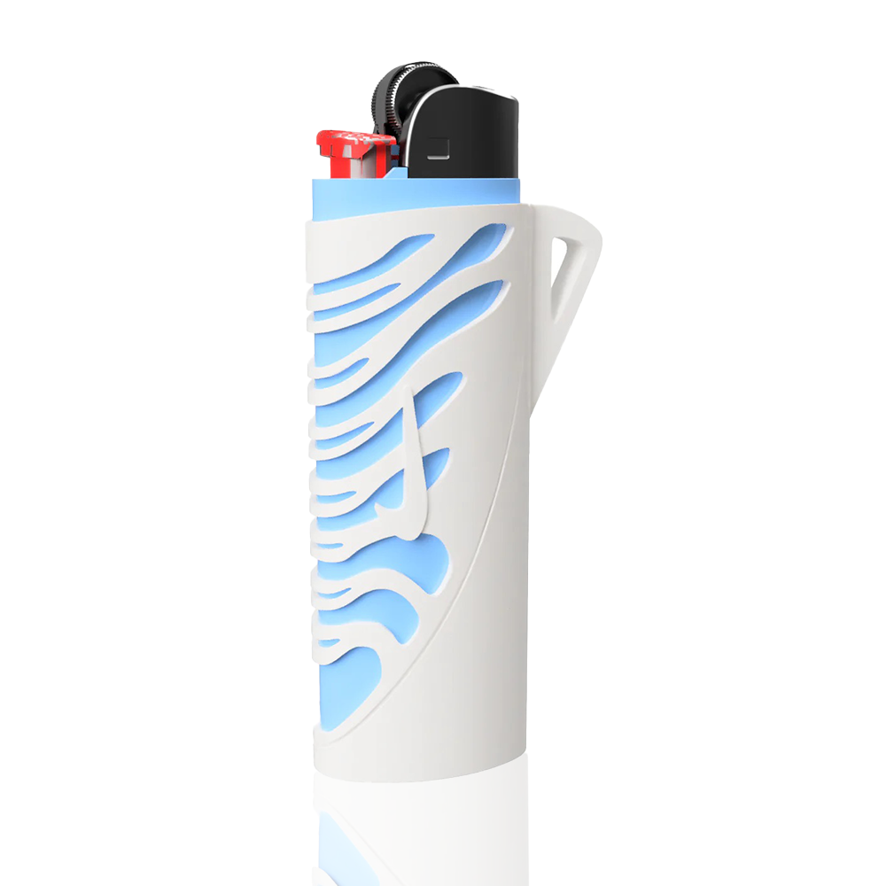 BIC Lighter Cover – White Silicone Case by TN – Bong Warehouse