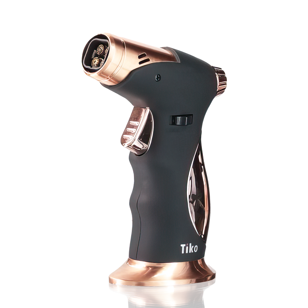 Tiko - Gun Jet Torch Lighter - Black/ Gold right