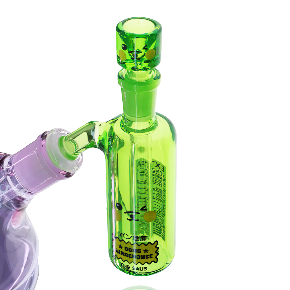 Ill GLASS 14mm 45 Degree Dry Ash Catcher Clear - Illuzion Glass Galleries Ill GLASS 14mm 45 Degree Dry Ash Catcher Clear - Illuzion Glass Galleries
