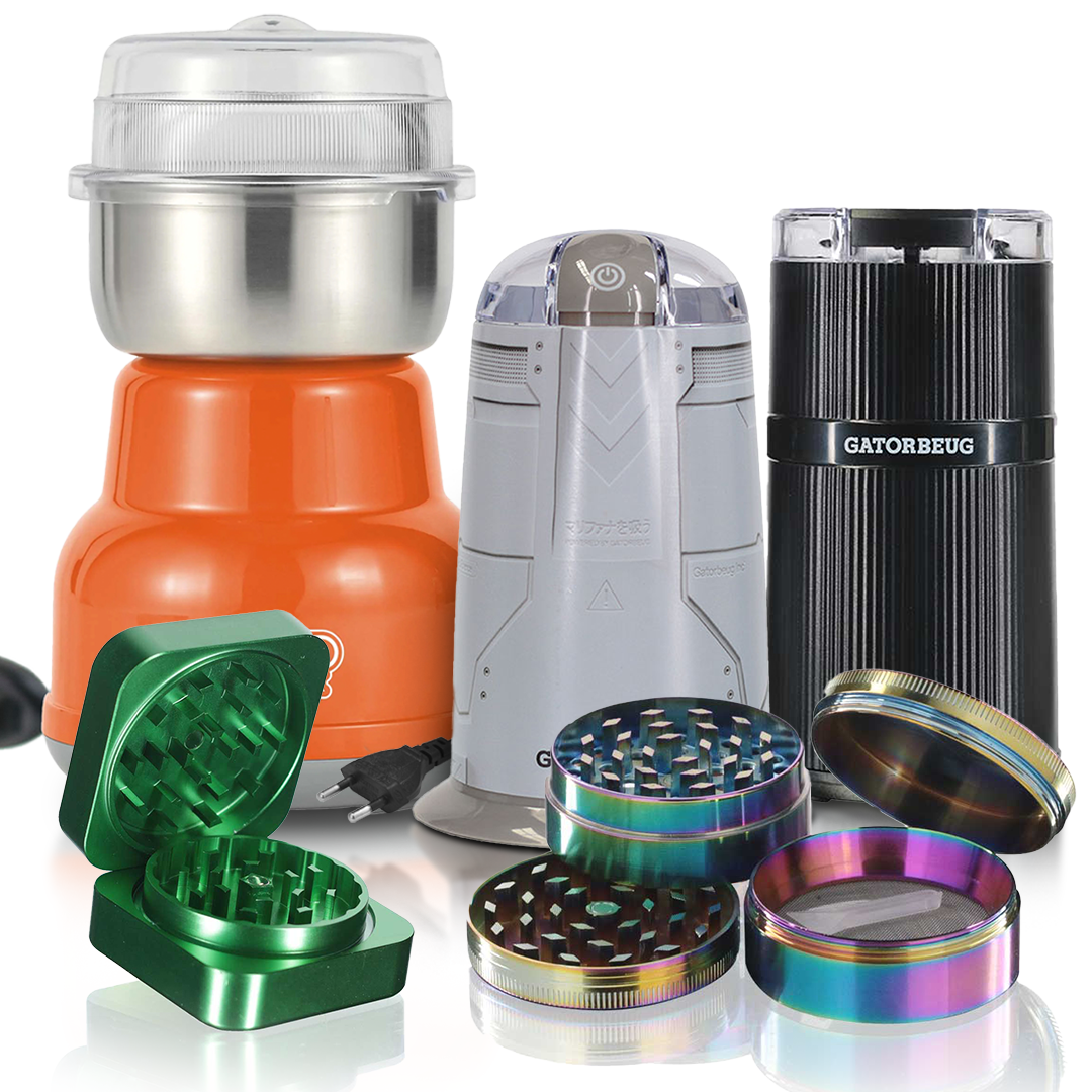 SHOP ELECTRIC AND MANUAL WEED GRINDERS