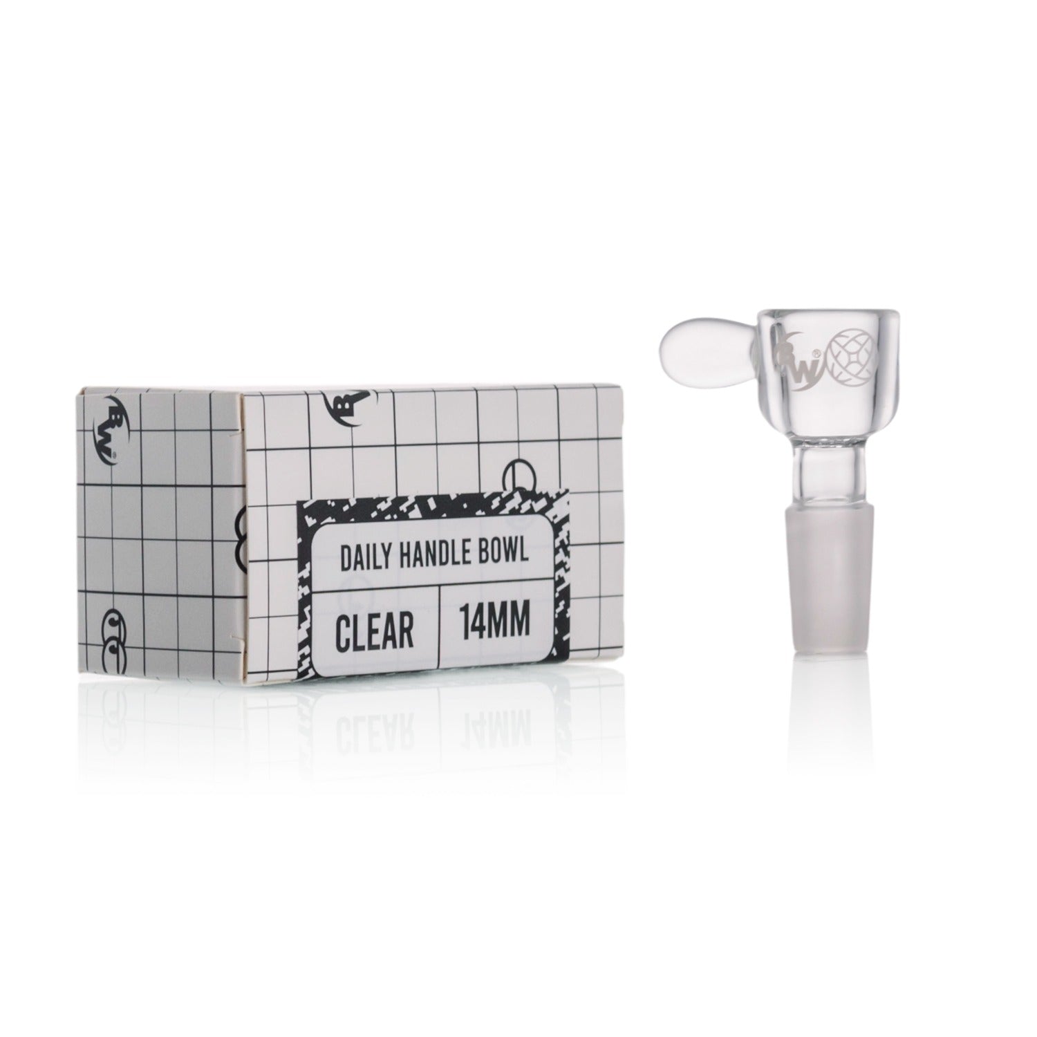 Bong Warehouse - Daily Handle (Bowl) 14mm Male - Clear