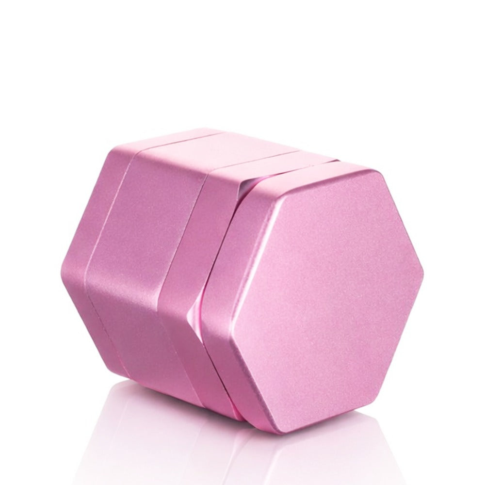 BW - Hex Aluminium Metal Herb Grinder - Pink