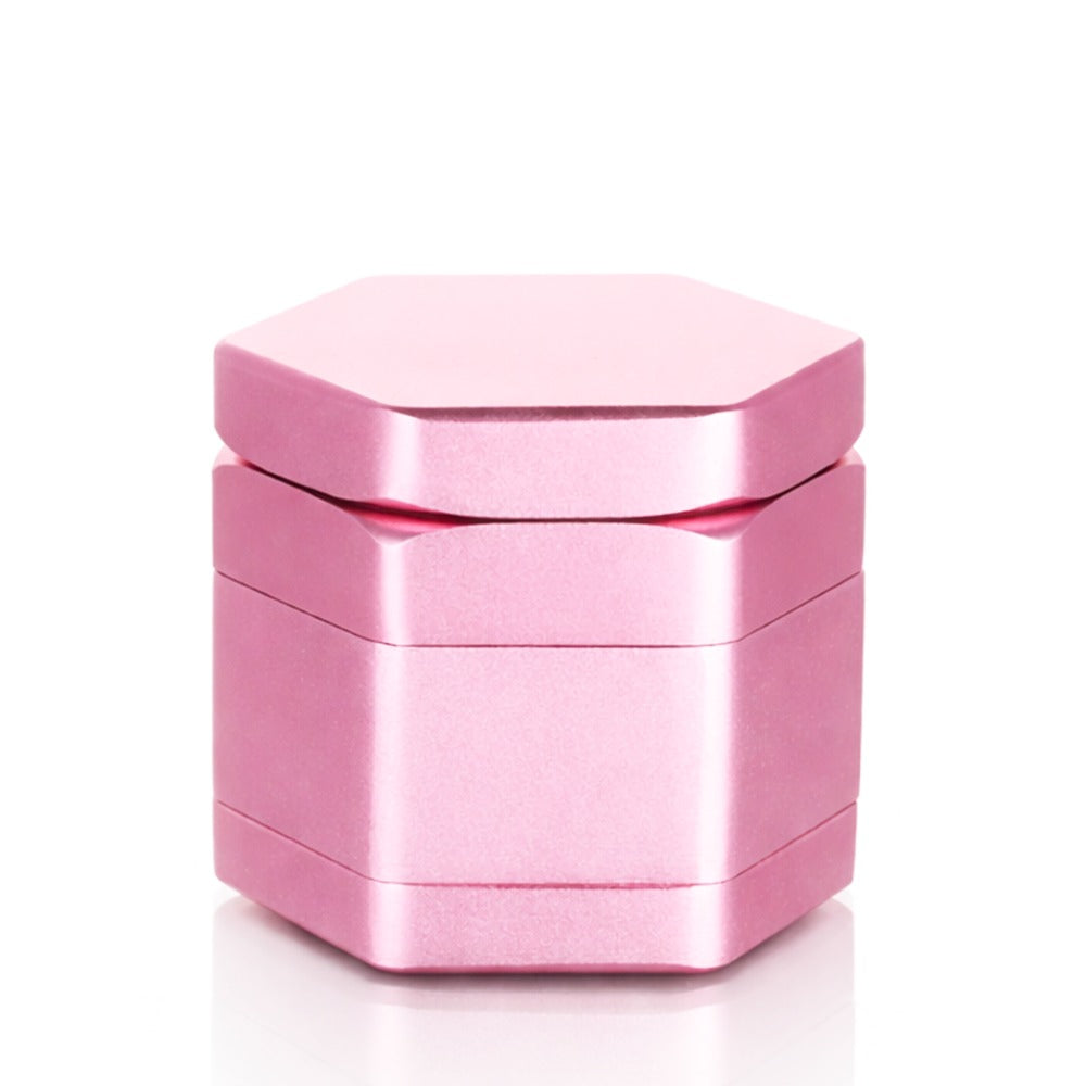 BW - Hex Aluminium Metal Herb Grinder - Pink