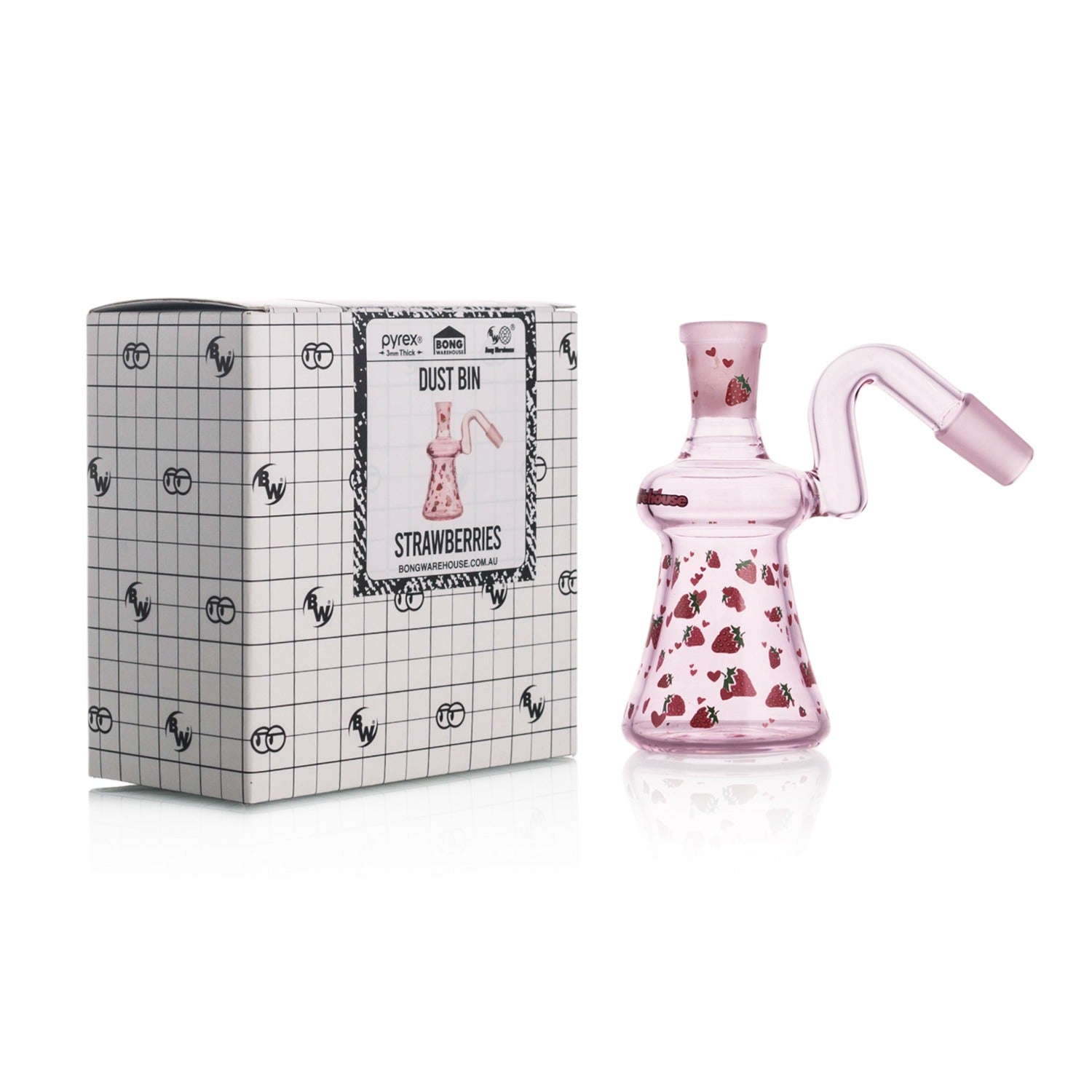 BW - Dust Bin - Strawberries