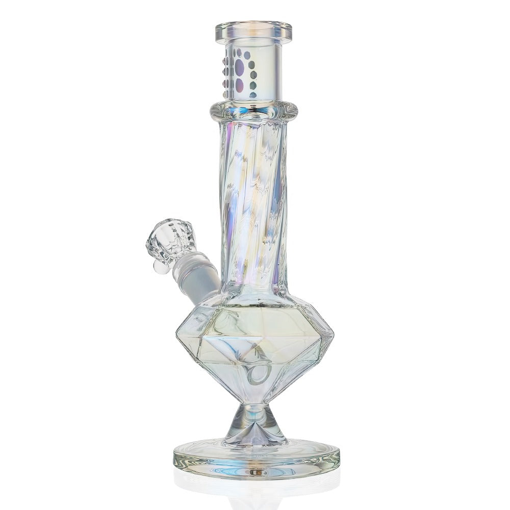 Bong Warehouse Diamond Jewels Glass Bong 25cm - Pearl - Back View