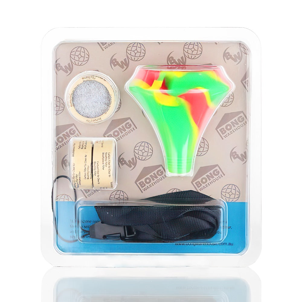 BW - Silicone Mouth piece and filter kit - Red/Green