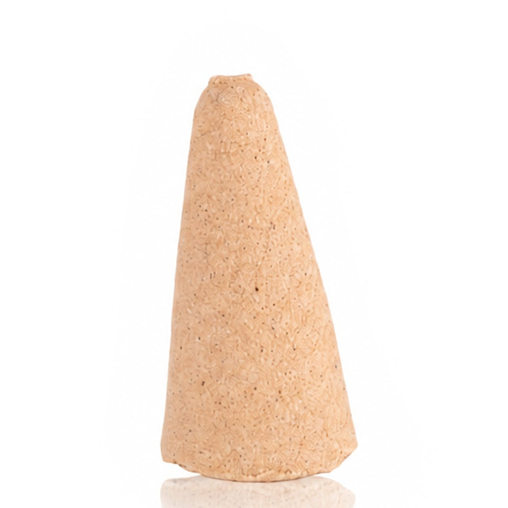 Single hand-poured incense cone, Alright Not Alright × SRHUB — slow burn, low ash, heartmade essential oil incense