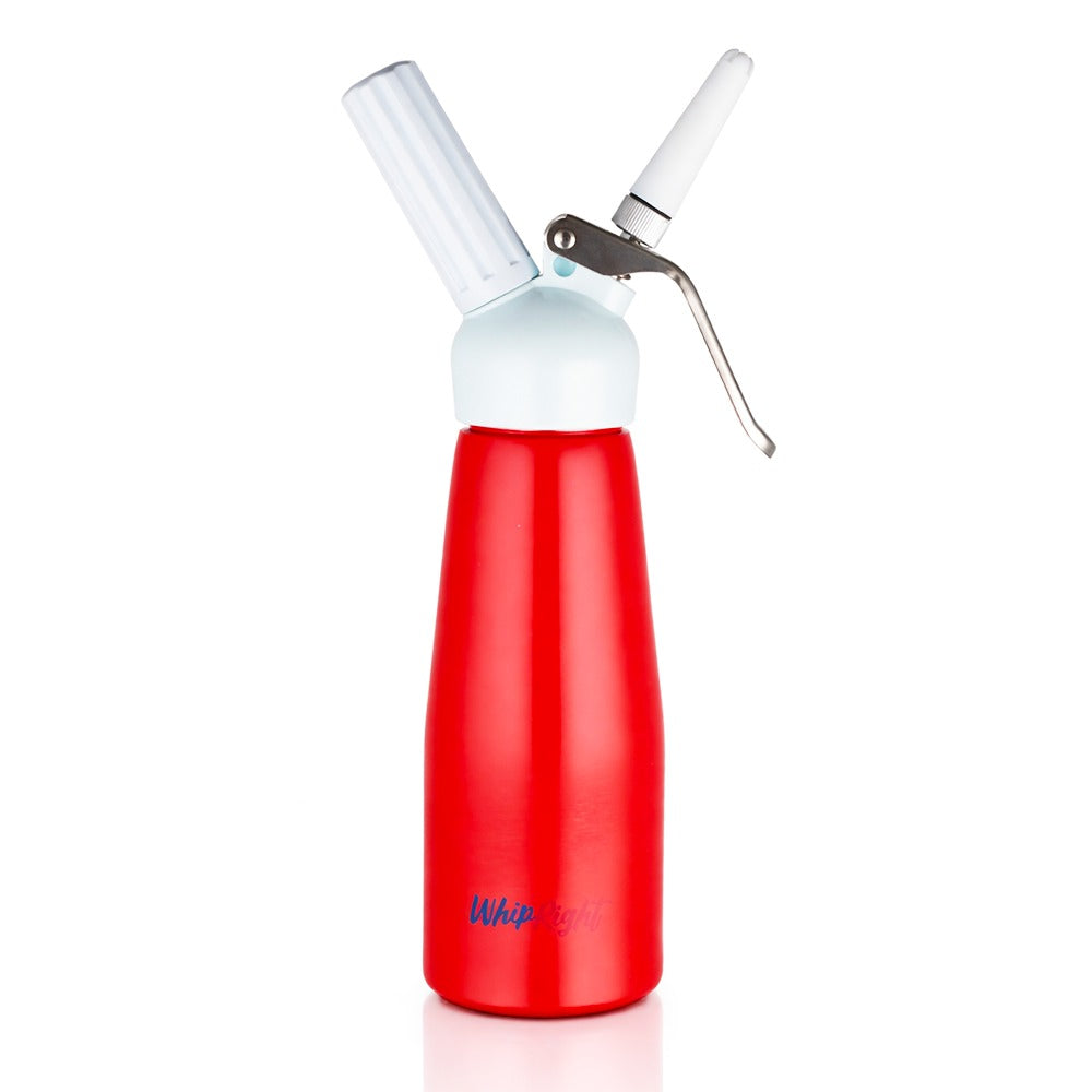Whip Right - Cream Whipper 500ml - Red with white top on a white background