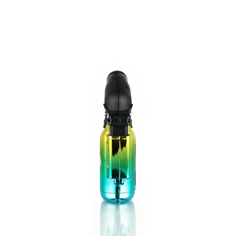 Zengaz - Angle Torch Lighter - Ombre Blue Gold on a white background