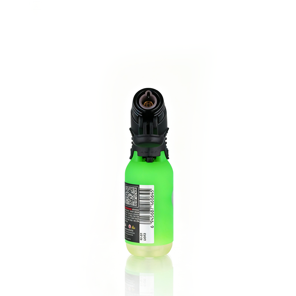 Zengaz - Angle Torch Lighter - Green with black cap on a white background