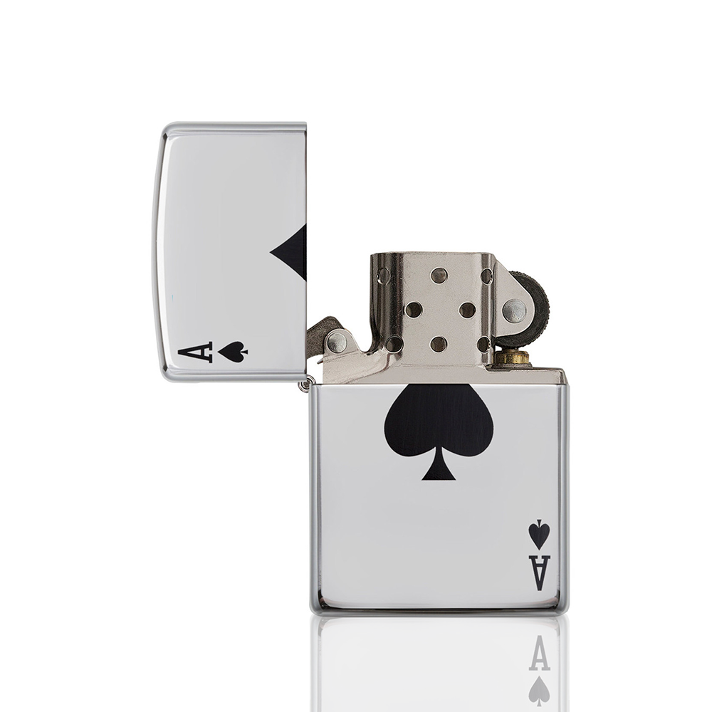 Zippo Lighter - Lucky Ace - High Polish Chrome_4