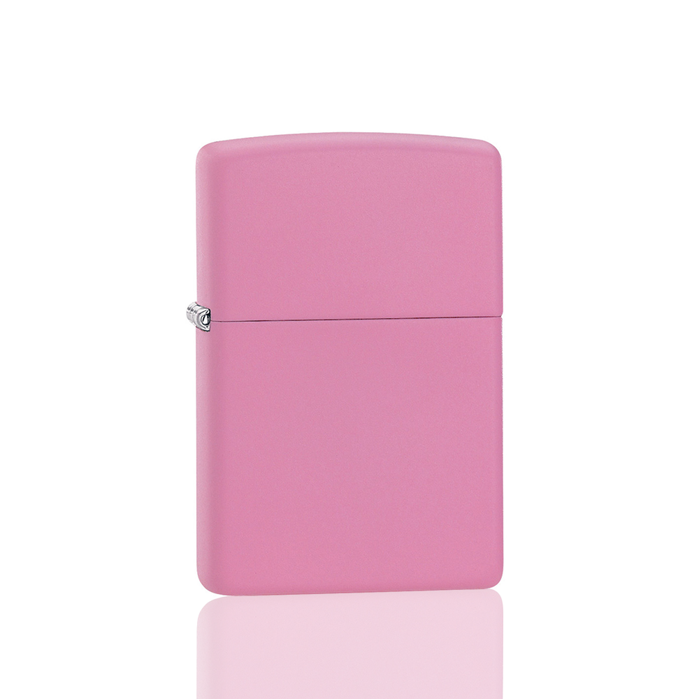Zippo Lighter - Pink Matte closed