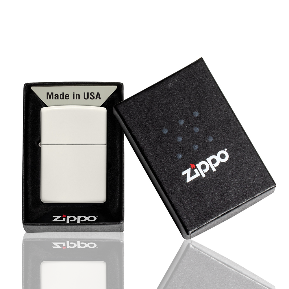 Zippo Lighter - White Glow In the Dark box