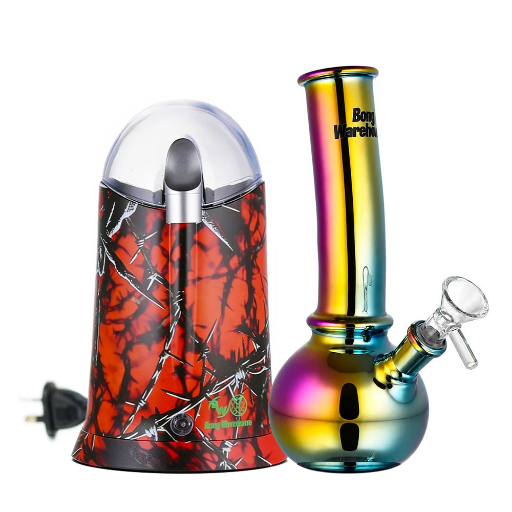 Bong Warehouse Bubble Bong & Electric Grinder Bundle
