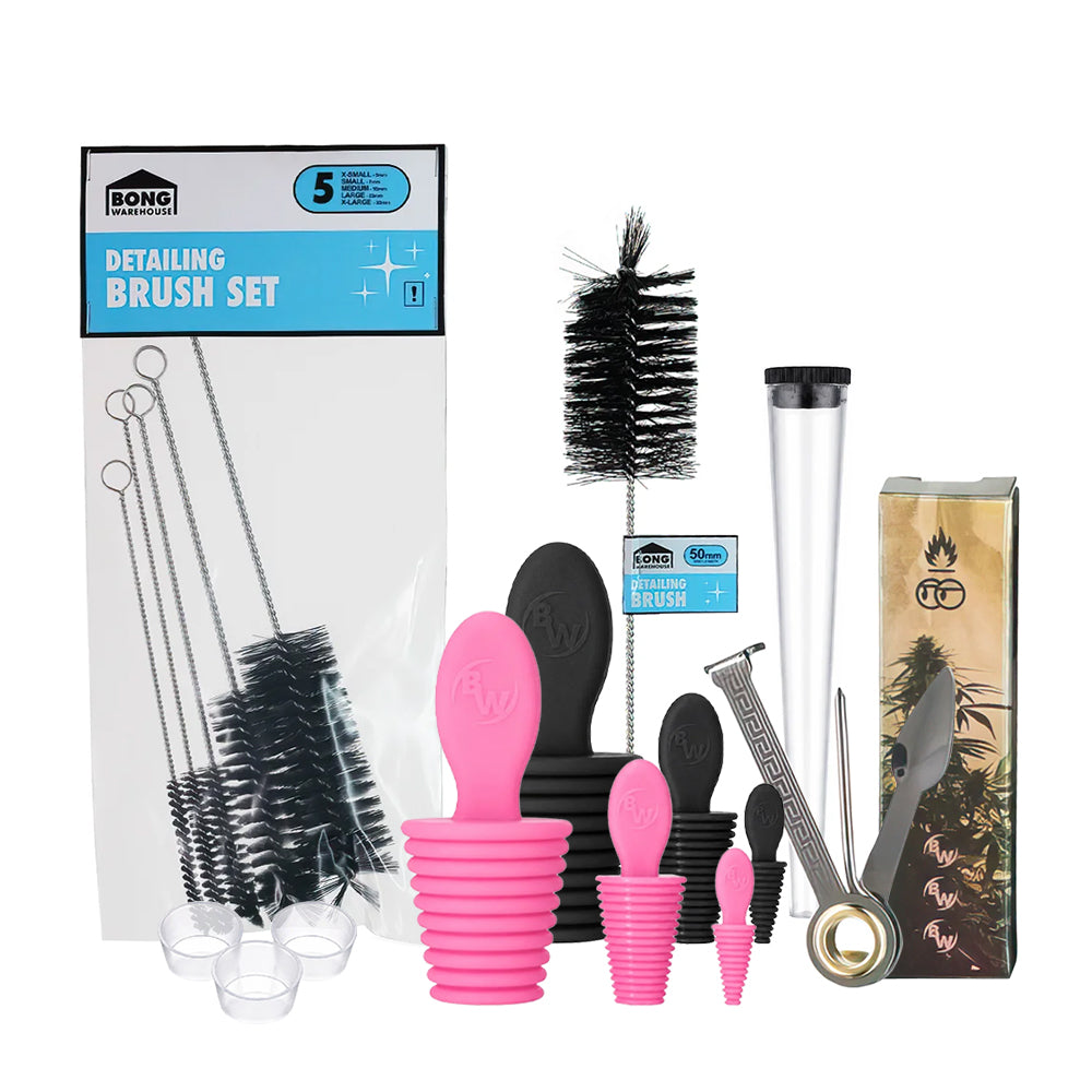 Bong Warehouse Glass Bong Full Cleaning Kit Bundle