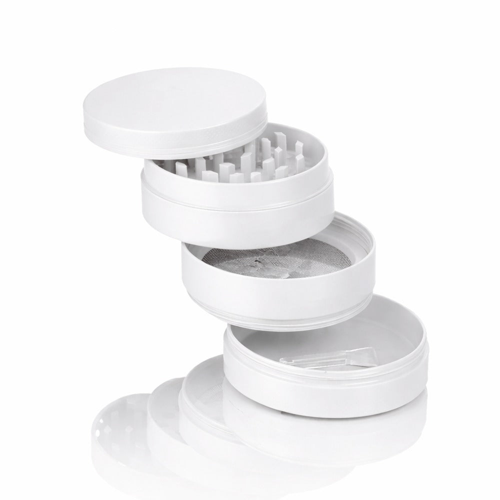 BW Round Metal Weed and Herb White metal weed grinder