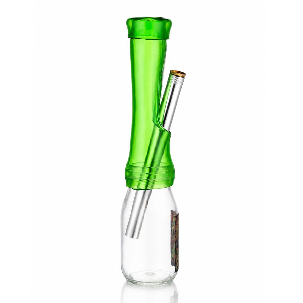Bong Warehouse 27cm green Shisha Springer Bong stem left view