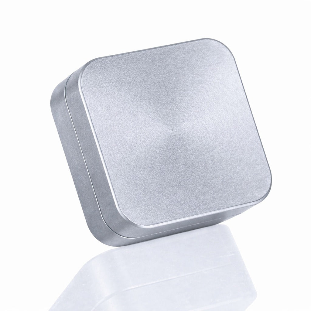 BW Square Stainless Steel Metal Herb Silver metal weed grinder