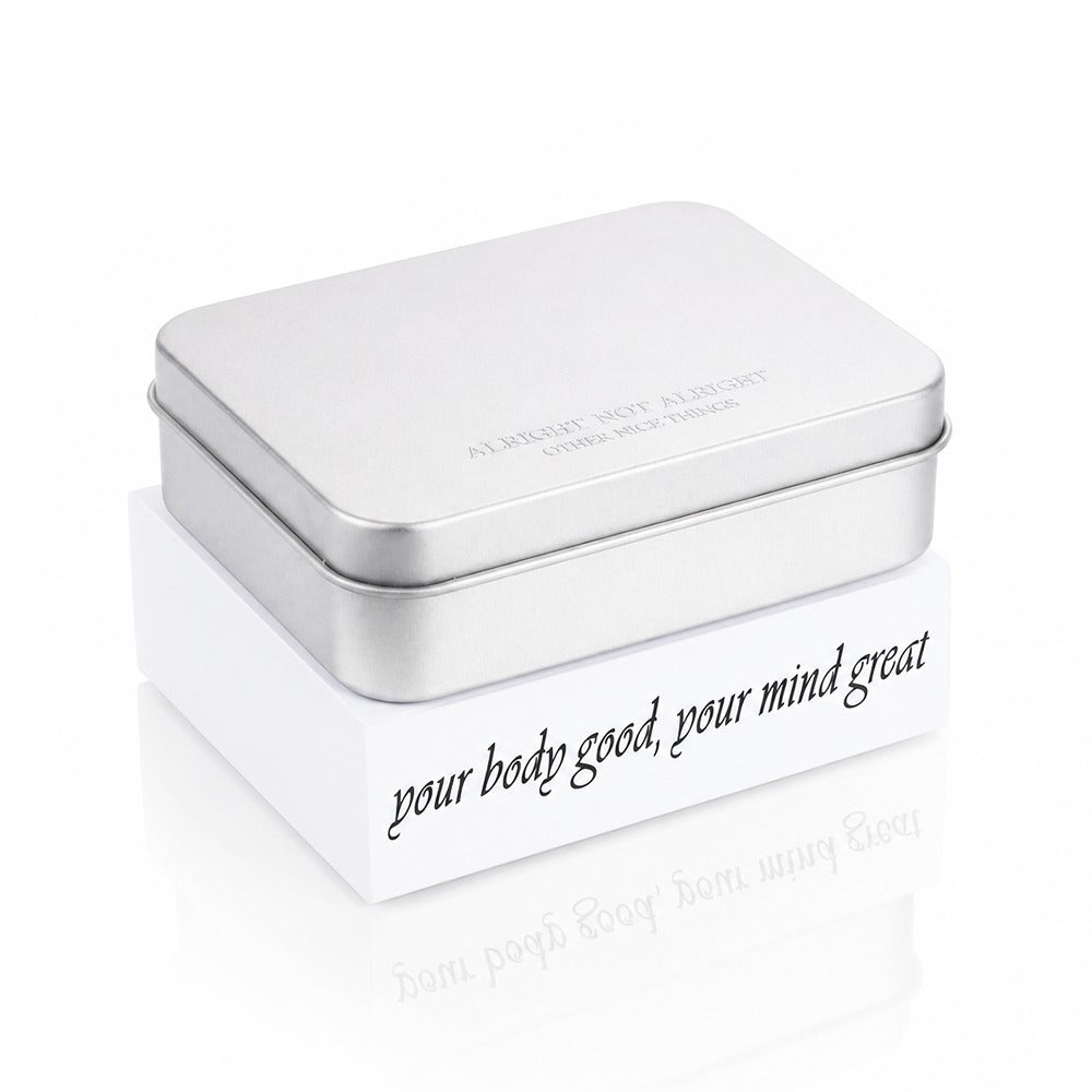 Alright Not Alright refillable metal incense cones tin — Other Nice Things, made in Thailand