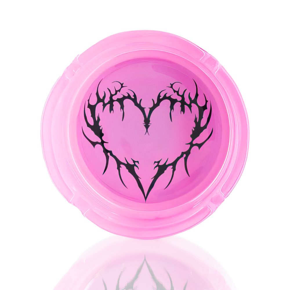 BW - Cyber Heart Ash Tray - Pink