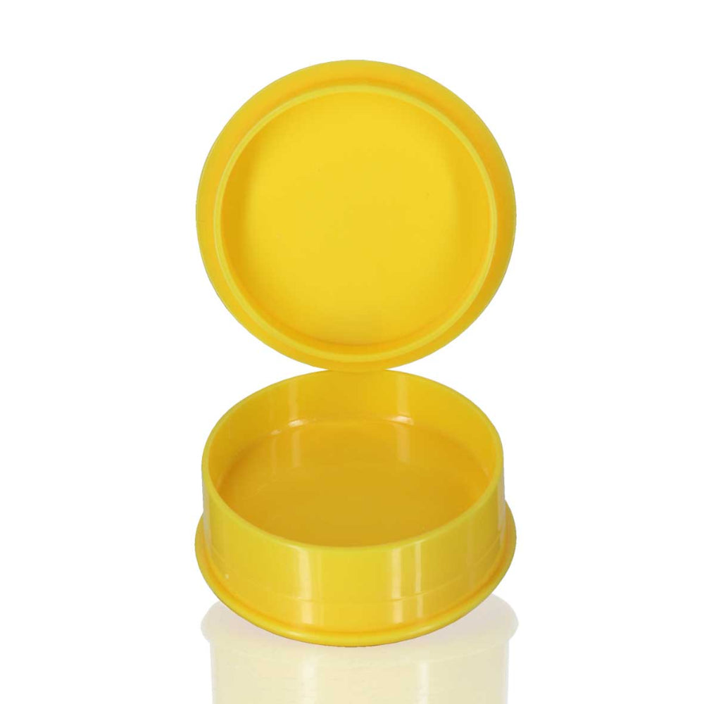 Plastic Herb Grinder Round - Yellow shell
