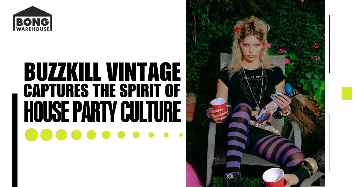 Buzzkill Vintage captures house party culture with bold fashion style.
