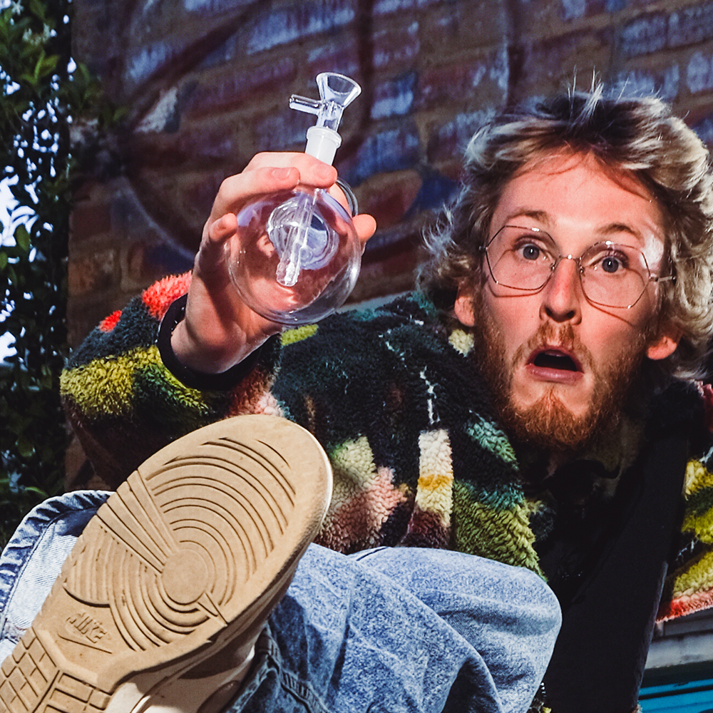 $9.99 Bong de vidrio burbuja - Transparente