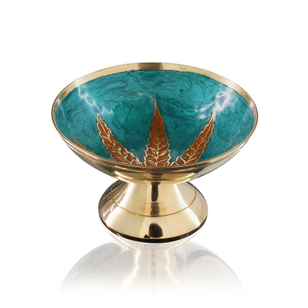 Agung - Brass Chop Bowl - Random Colour front