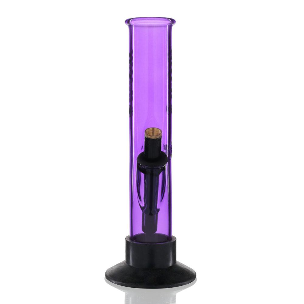 Bent Tube 24cm Glass Bong - Purple Nitro front