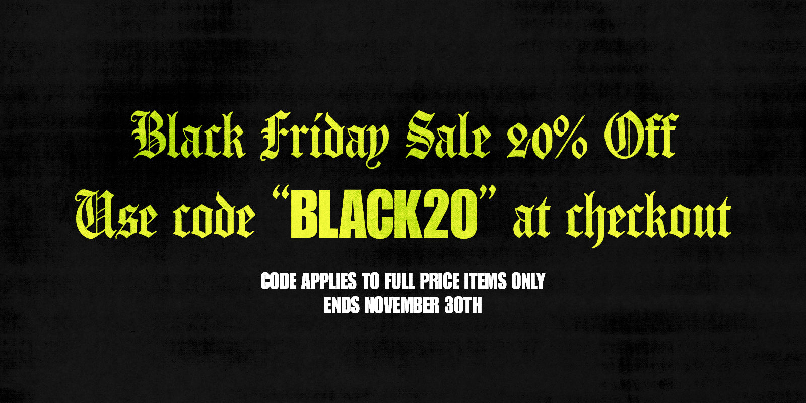 BONG WAREHOUSE BLACK FRIDAY SALE BANNER