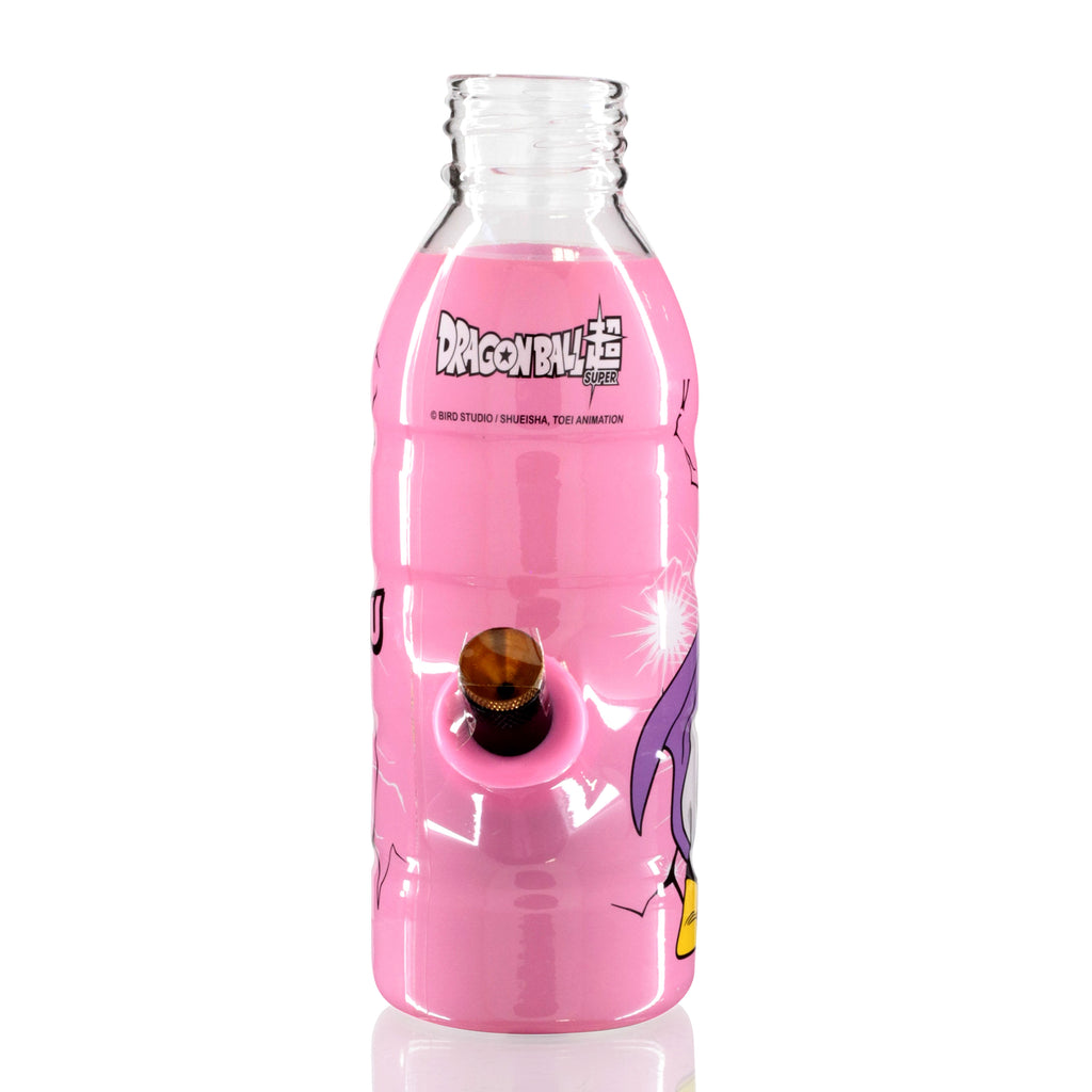 Mini Bottle 17.5cm Glass Bong - Pink Buu front
