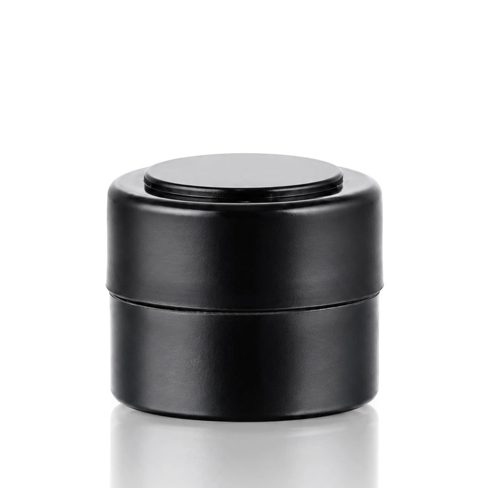 Black Silicone Dab Wax Container 2ml – Front View | Bong Warehouse