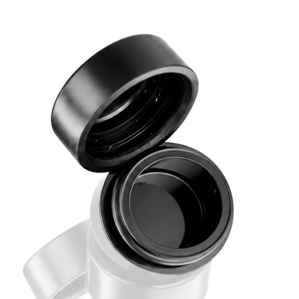 Black Silicone Dab Wax Container 2ml – Open Angle View | Bong Warehouse